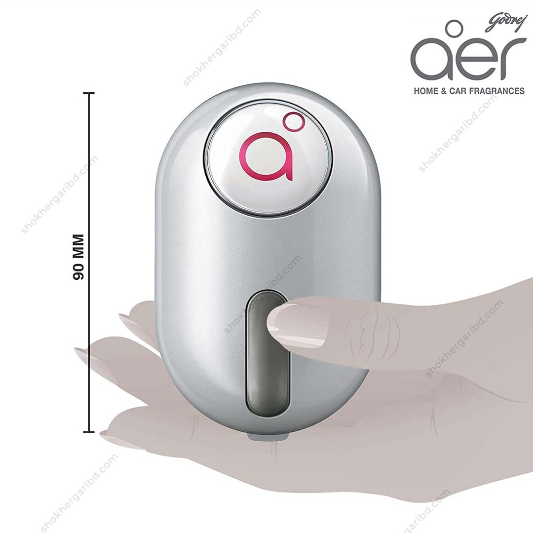 Godrej aer click Car Vent Air Freshener Kit Cool (10g) Gel image 3