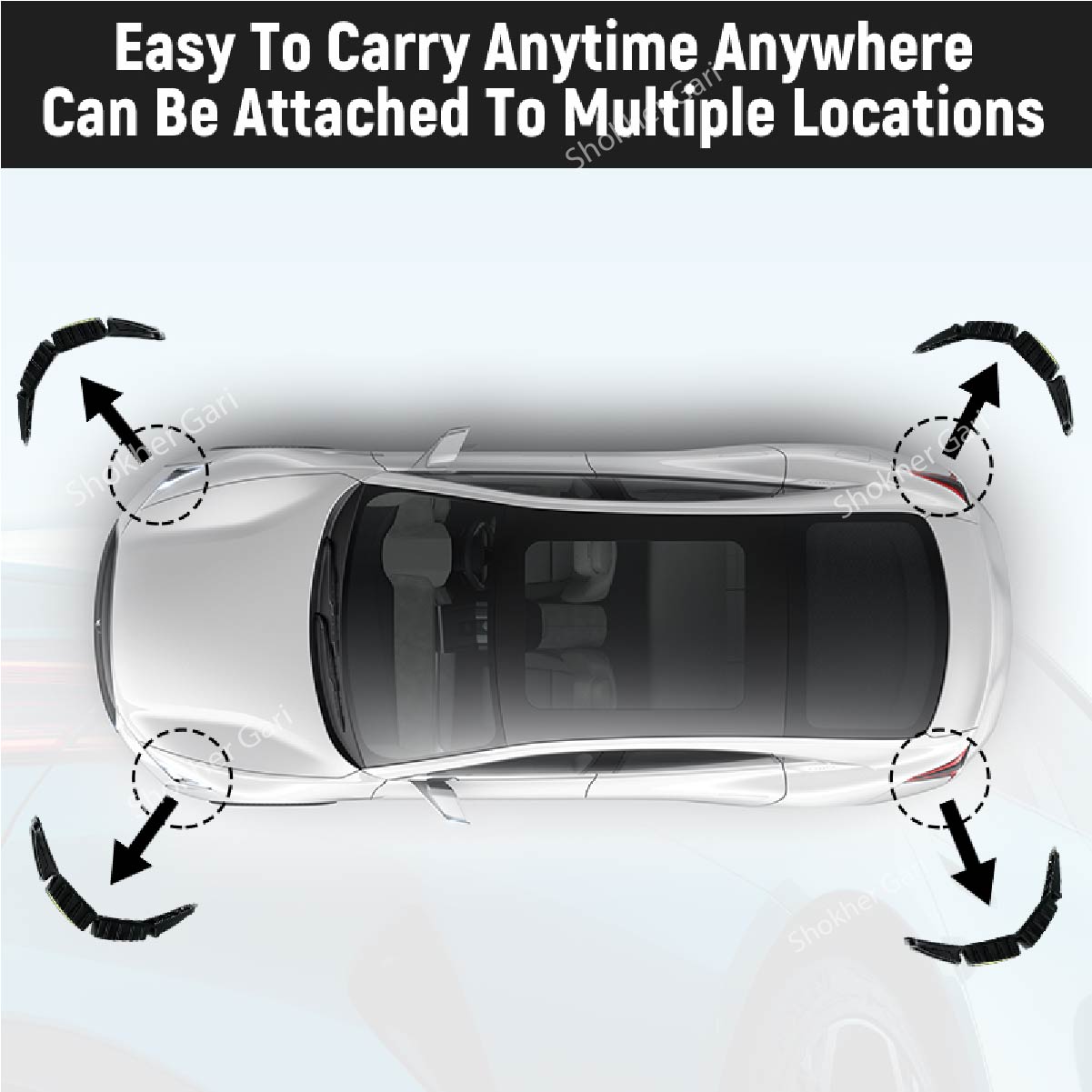 Car Corner TRD Bumper Protector Flexible plastic image 3