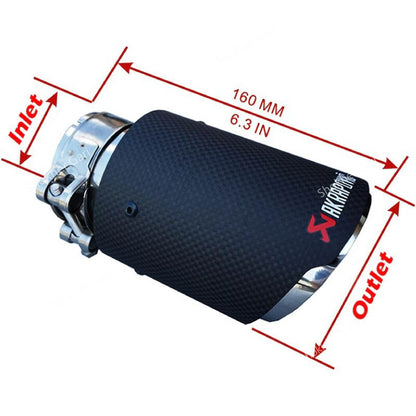 Carbon Fiber Muffler Tip 1 piece image 1
