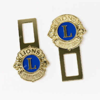 Lion Logo Car Seatbelt Clips 2pcs image 1