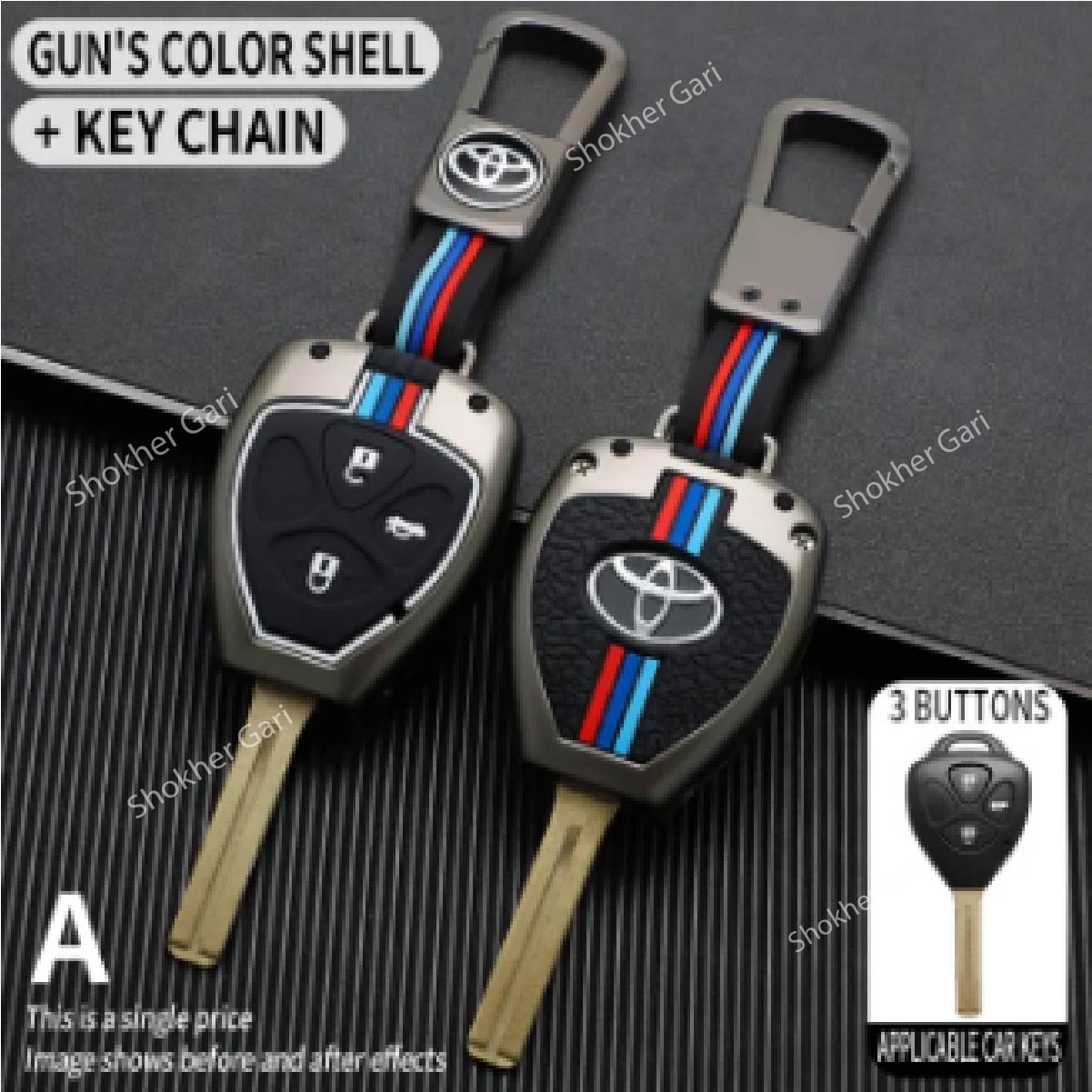 M/Y Zinc Alloy Key Cover Protection Metal Remote Cover For Toyota , Honda, Nissan, Mitsubishi,Hyundai, MG ,BMW Strong Key Cover image 41