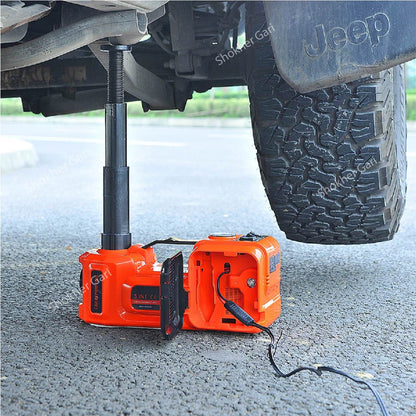 12V 5Ton Car Electric Hydraulic Floor Jack, Tire Inflator Pump image 0