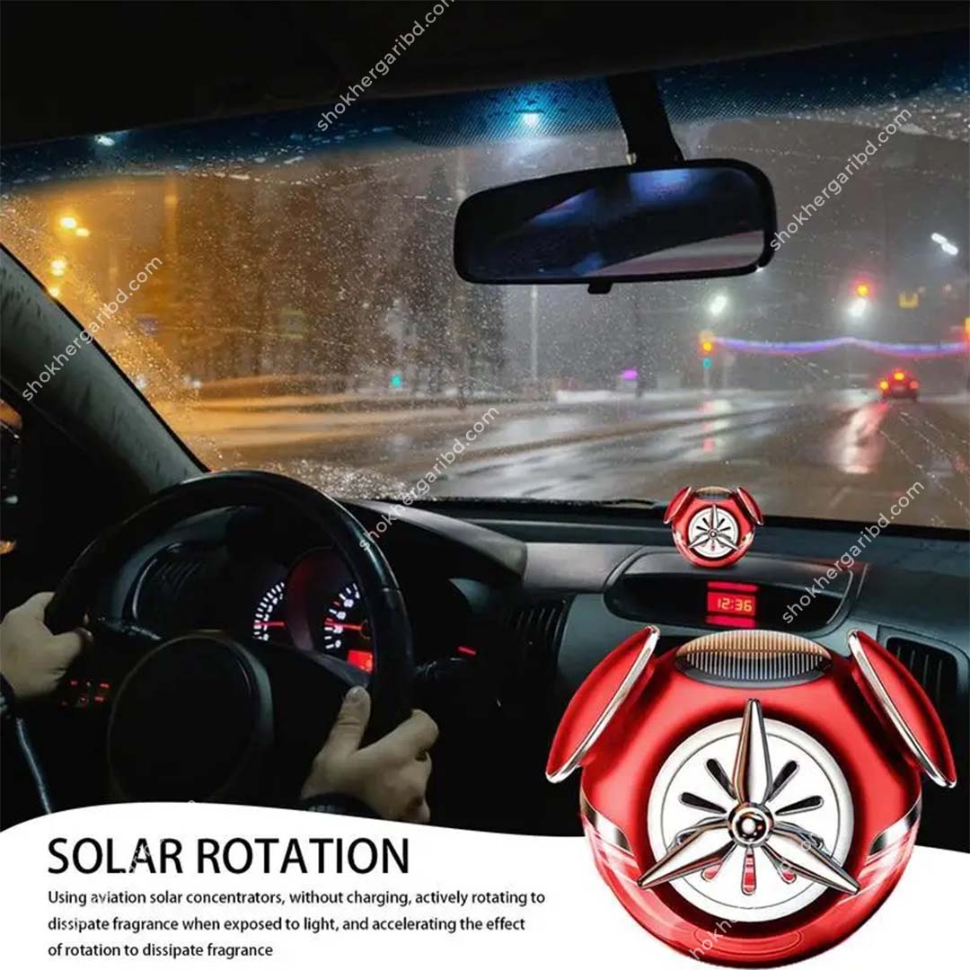 Car Solar Fragrance Cool Round Aircraft Aromatherapy image 0