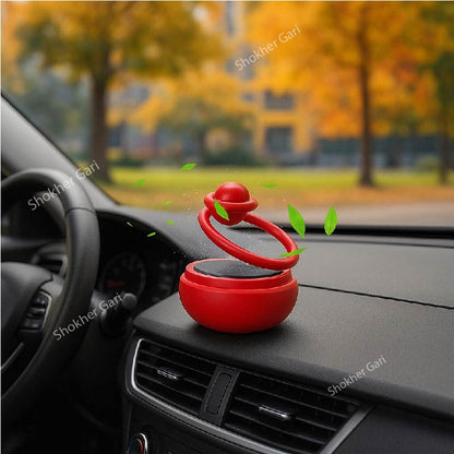 Red Solar Perfume Double Ring With Ball image 0