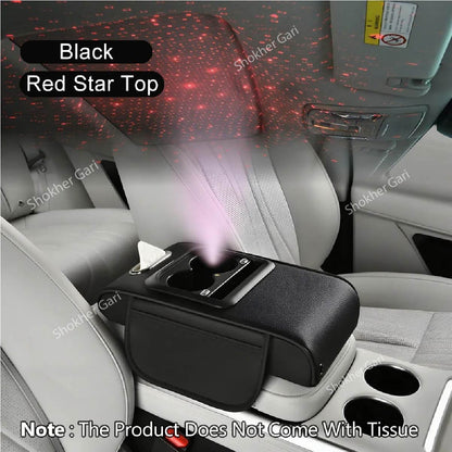 Car Center Console Armrest Box Starry Sky Roof Height image 3