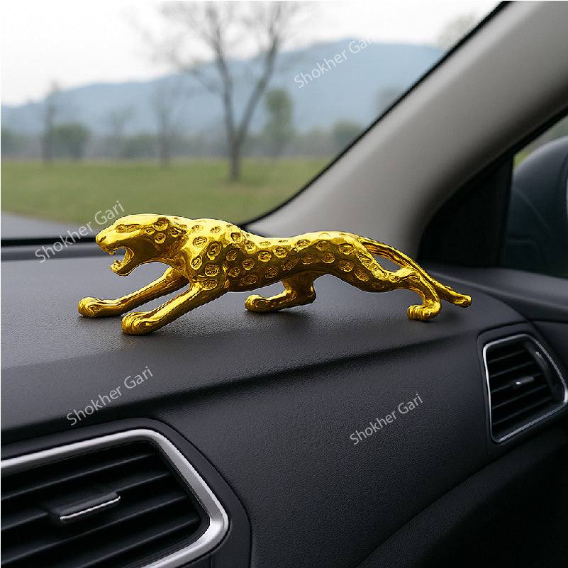Car Dashboard Decorative Jaguar Showpiece - 7"x 2" image