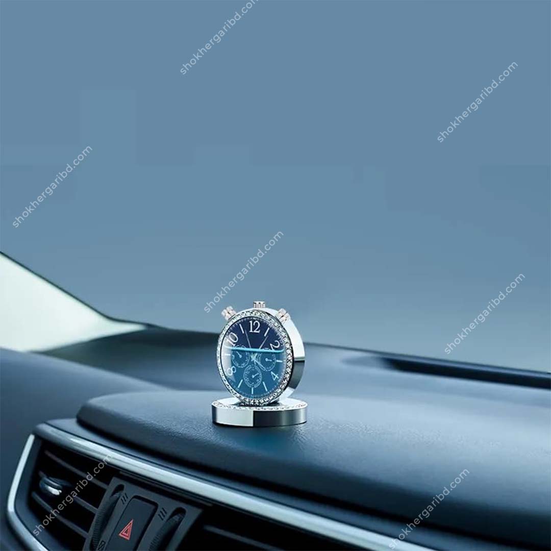 Car Clock With Air Freshener  Dashboard Showpiece image 0