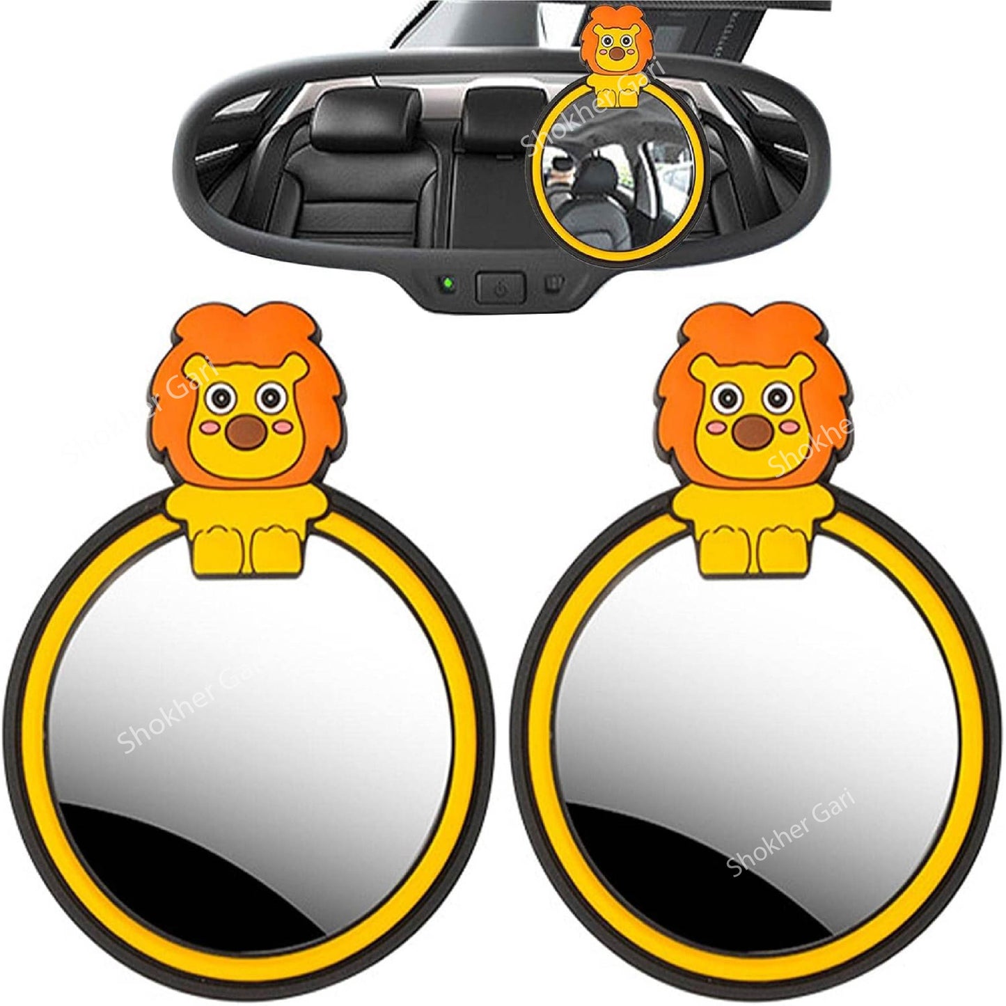 2pcs set Convex Car Side Mirror  Blindspot Round image 3