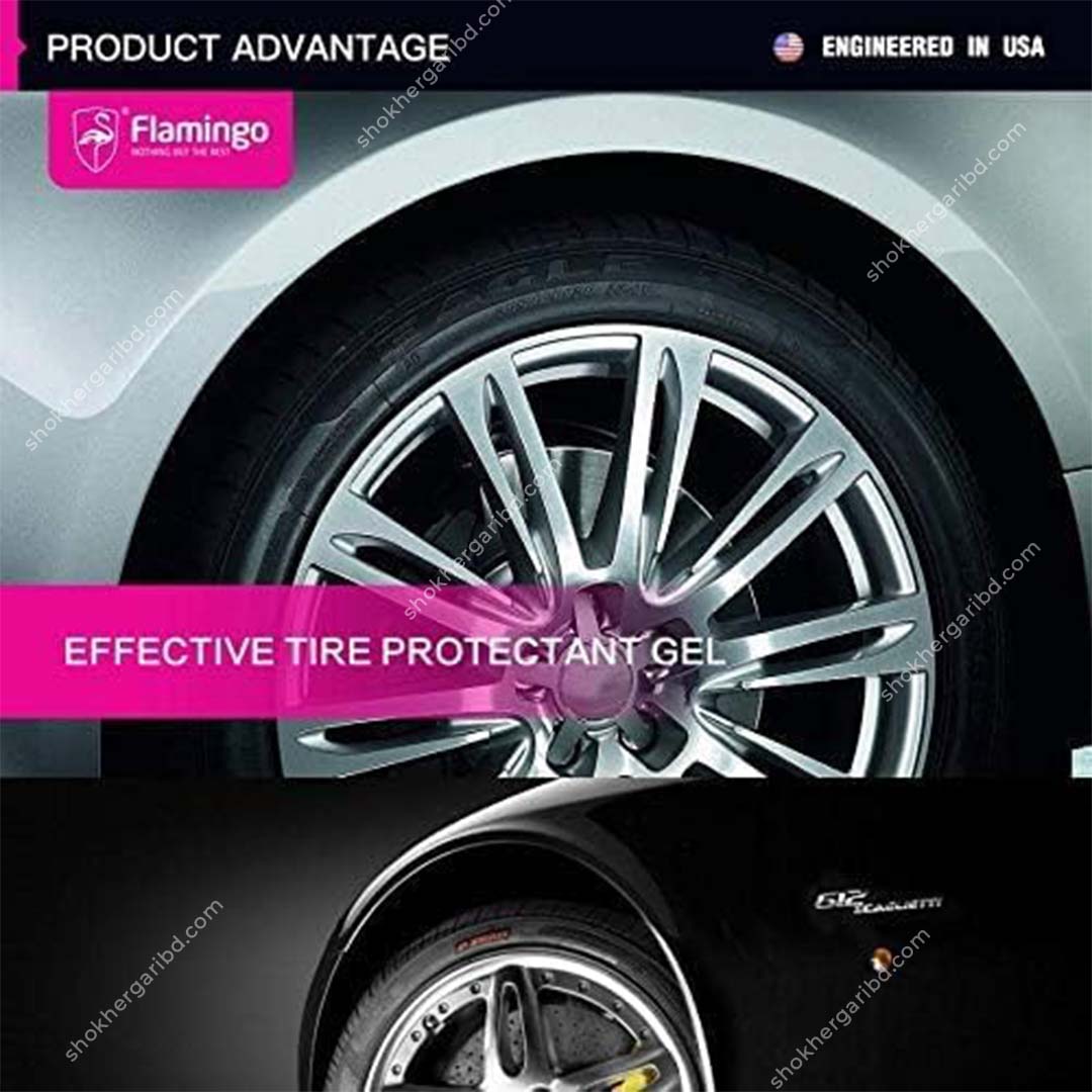 Flamingo Tire Shine 500ML 1 Pices image 3