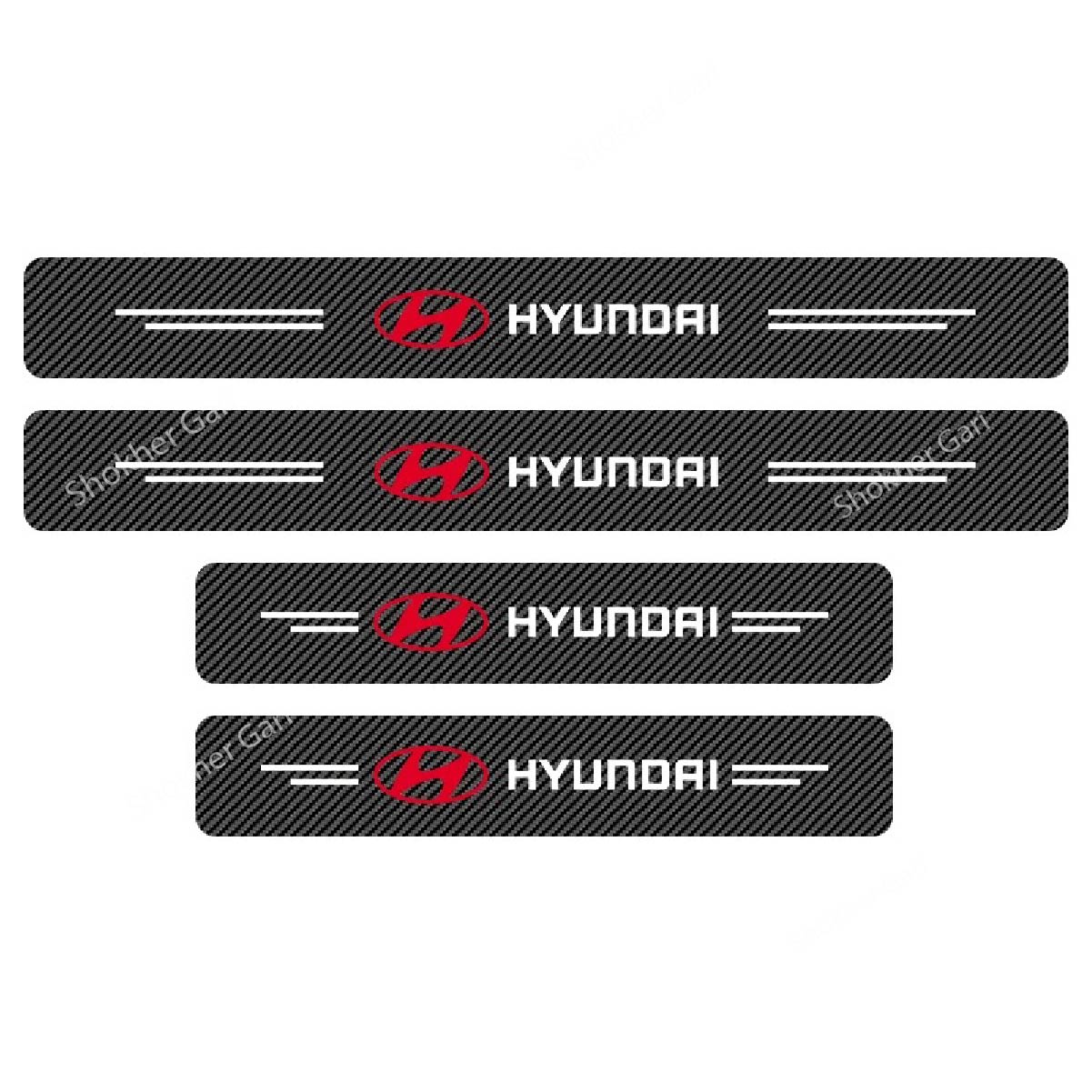 Carbon Fiber Car Door Sill Sticker Protector 4pcs Set (Copy) image 12
