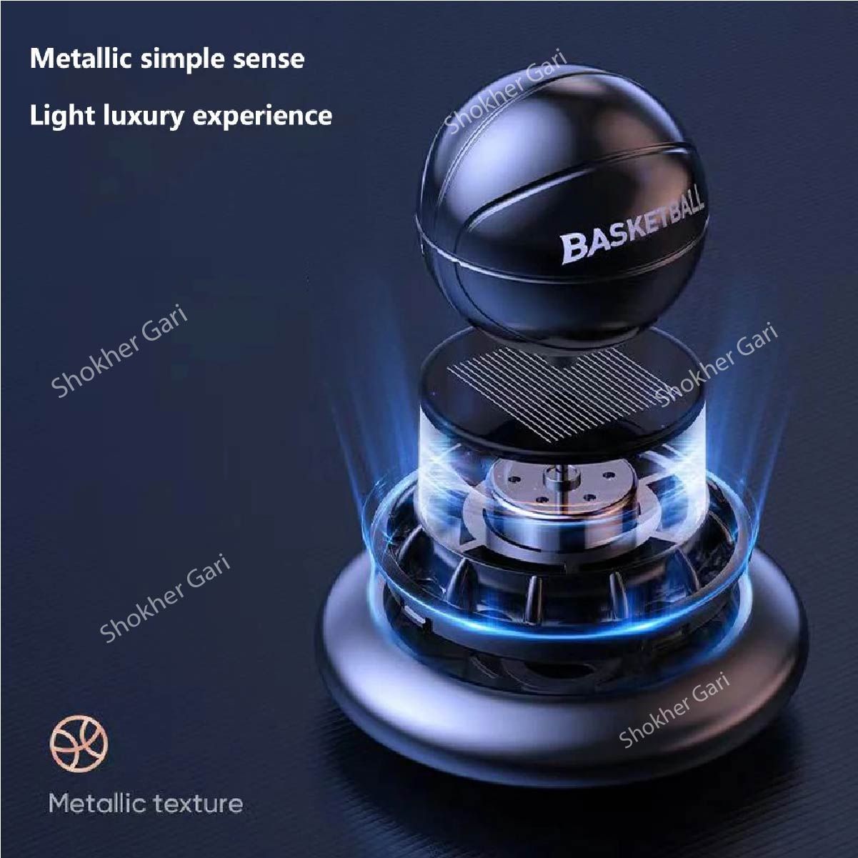 Basketball Solar Air Freshener Perfume And Showpiece image 4