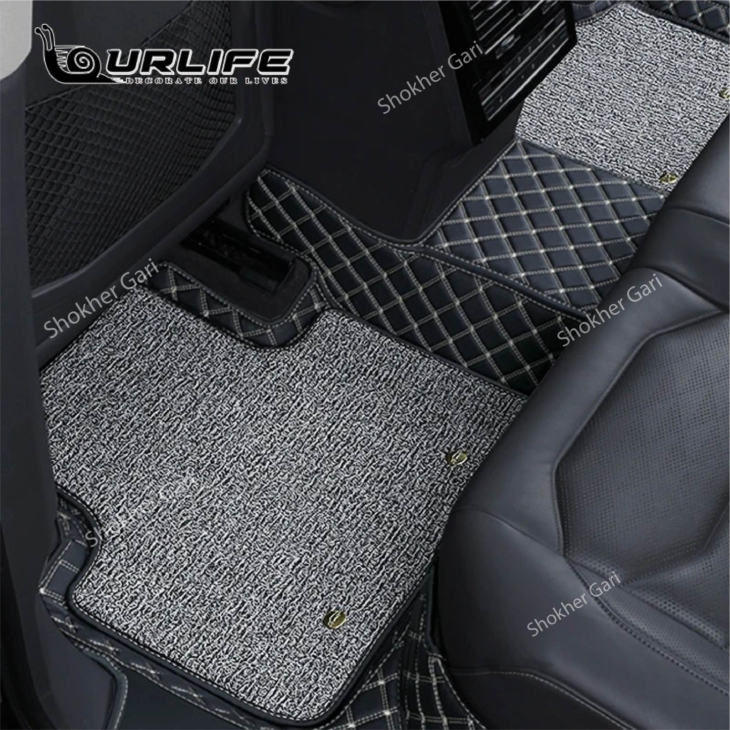 M/Y/P  High Quality Non Slip 7D Car Floor Mats -Artificial Leather 7D Floor Mats image 1