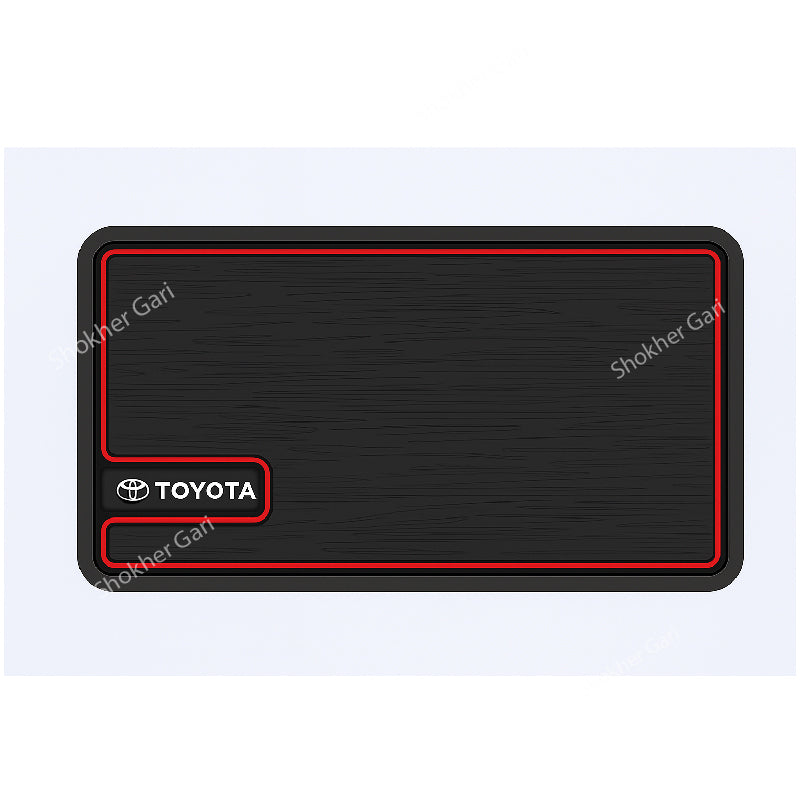 1pcs Strip Red Border Pattern Anti slip mat image 2