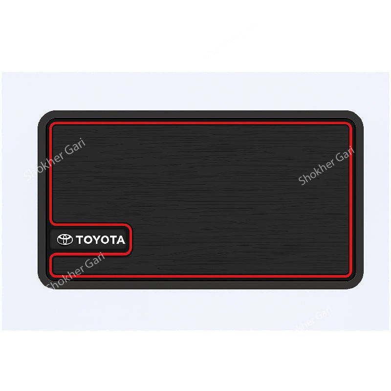 1pcs Strip Red Border Pattern Anti slip mat