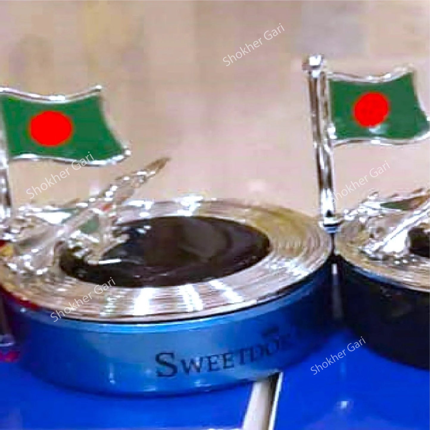 Car Bangladeshi Flag Perfume - - Blue image