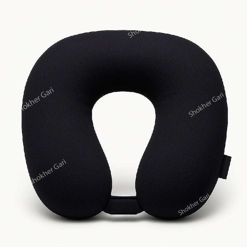 Velvet Lion Memory Foam Neck Pillow - Black image 1