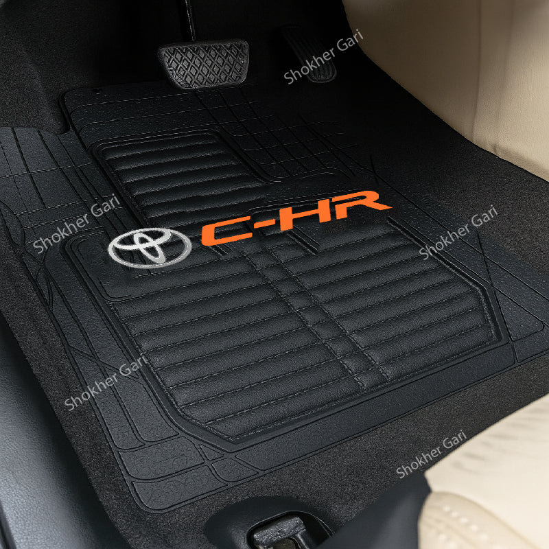 4D Luxury PVC Soft Floor mat 5pcs set image 19