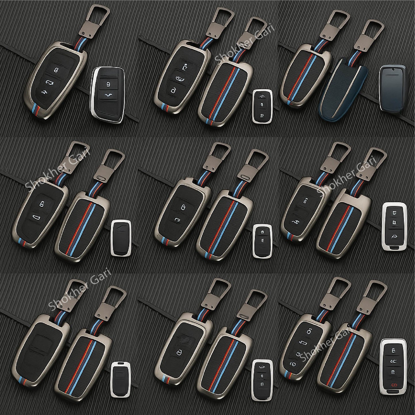 M/Y Zinc Alloy Key Cover Protection Metal Remote Cover For Toyota , Honda, Nissan, Mitsubishi,Hyundai, MG ,BMW Strong Key Cover image 0