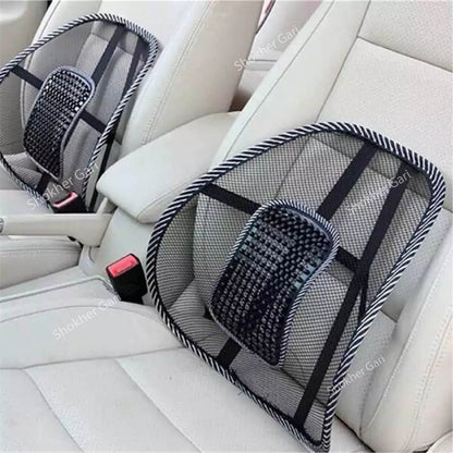 Comfortable Lumbar Mesh Cushion for Driving- Black Mesh Back Support for Car- NO 1 image 0