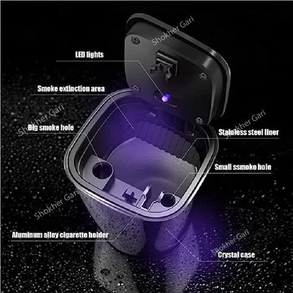 Portable Car Ashtray with LED Light-  Auto Ashtray image 5