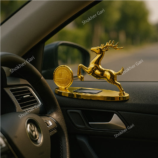 Solar Rotating Deer Showpiece With Perfume image 0