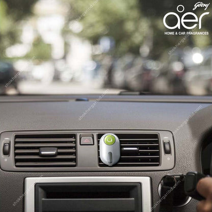 Godrej aer click Car Vent Air Freshener Kit Cool (10g) Gel image 6