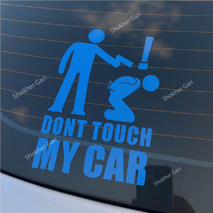 1Pcs Don't Touch My Car Stickers image 0