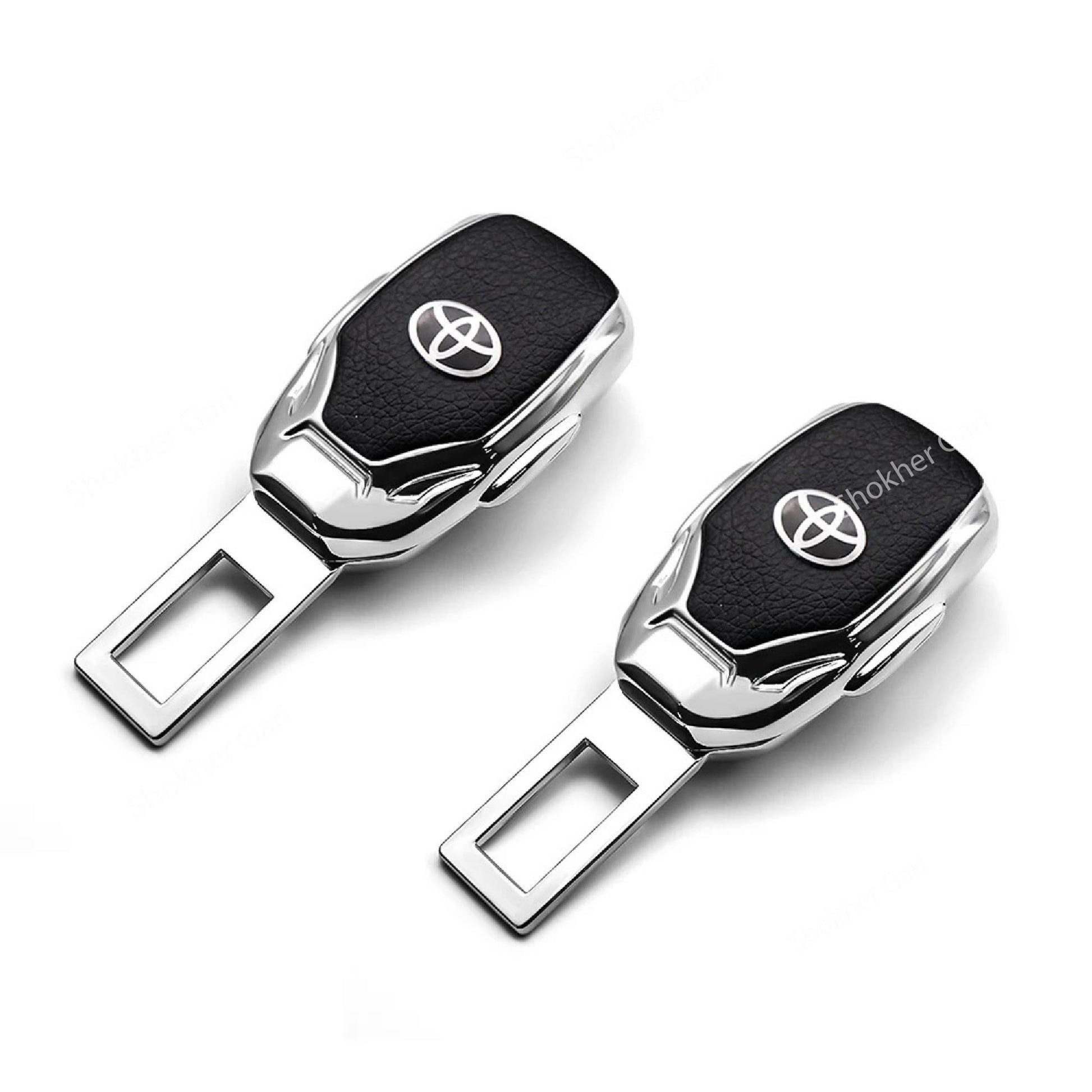 Car Metal Seat Belt Buckle  2Pieces image 1