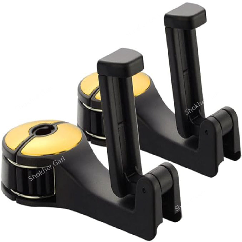 Car Headrest hook Mobile holder- 1Pcs - Golden image