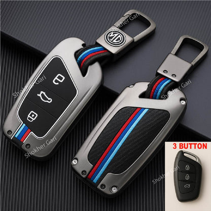 M/Y Zinc Alloy Key Cover Protection Metal Remote Cover For Toyota , Honda, Nissan, Mitsubishi,Hyundai, MG ,BMW Strong Key Cover - MG 3 image