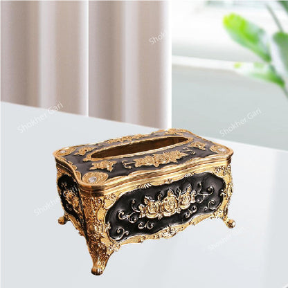 Luxurious Tissue Holder For Car - Black image