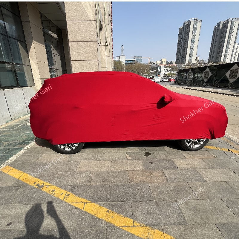 M/Y/P  Mid Size SUV Cover \ Car Cover \ Dust Cover \ Car Body Cover Umbrella Fabric 90% Water Resistant - 1990 TK, Red image