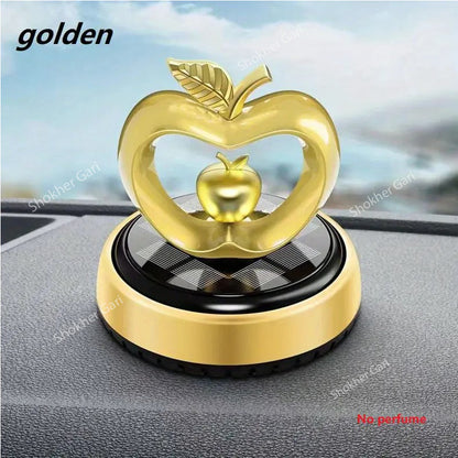 Car Air Freshener Solar Rotating Apple - 3 Colours ( Red, Blue, Golden) image 2
