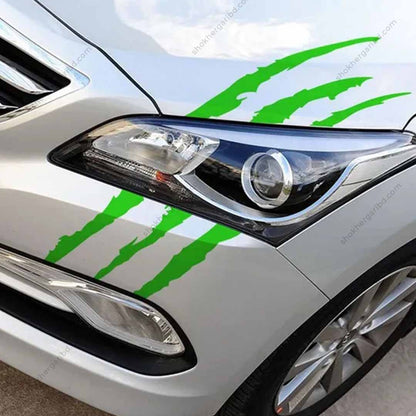 2pcs Claw Marks Sticker For Car Headlight image 3