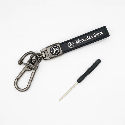 Luxury PU Leather Car Keyring - Mercedes Benz image