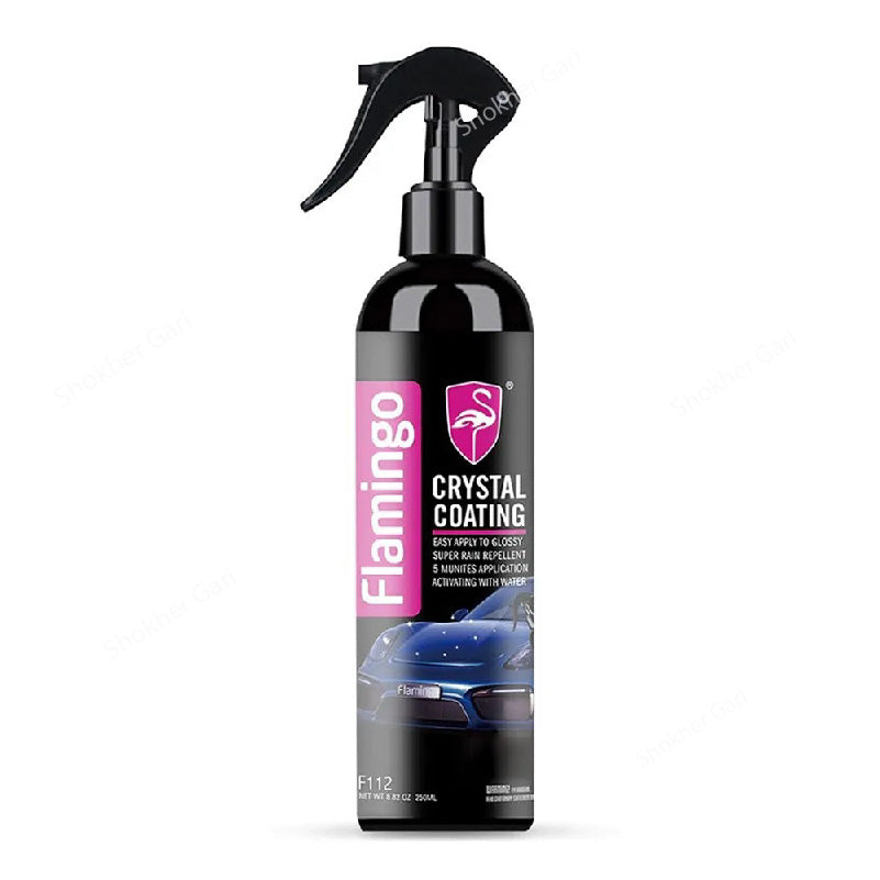 Flamingo Crystal Coating Spray 250ml Ceramic Coating for car and Motorcycle image 2