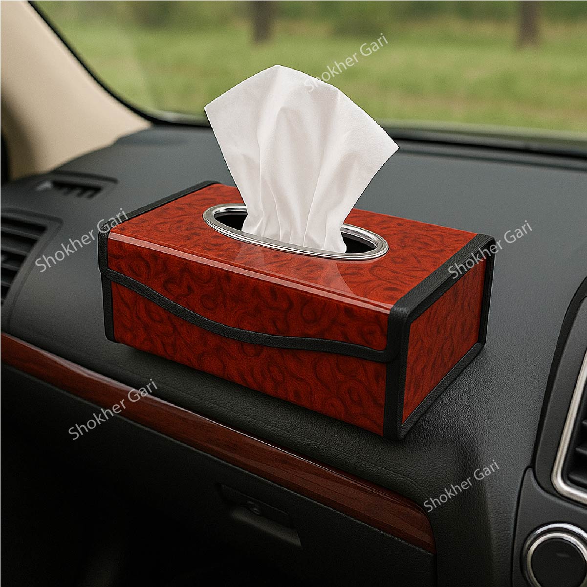 Portable Car Tissue Box image 0
