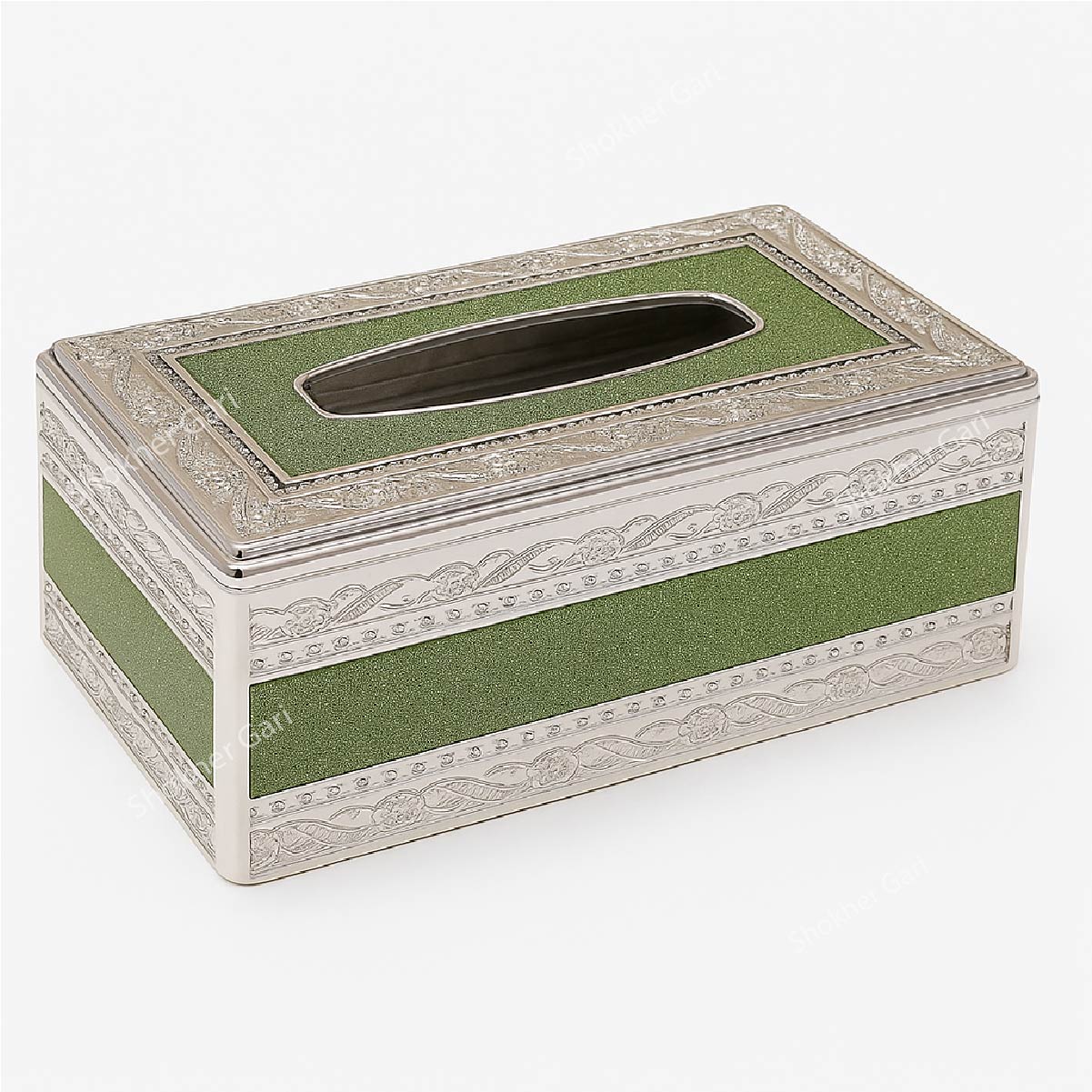 Car Creative Napkins Tissue Storage Box - Green image