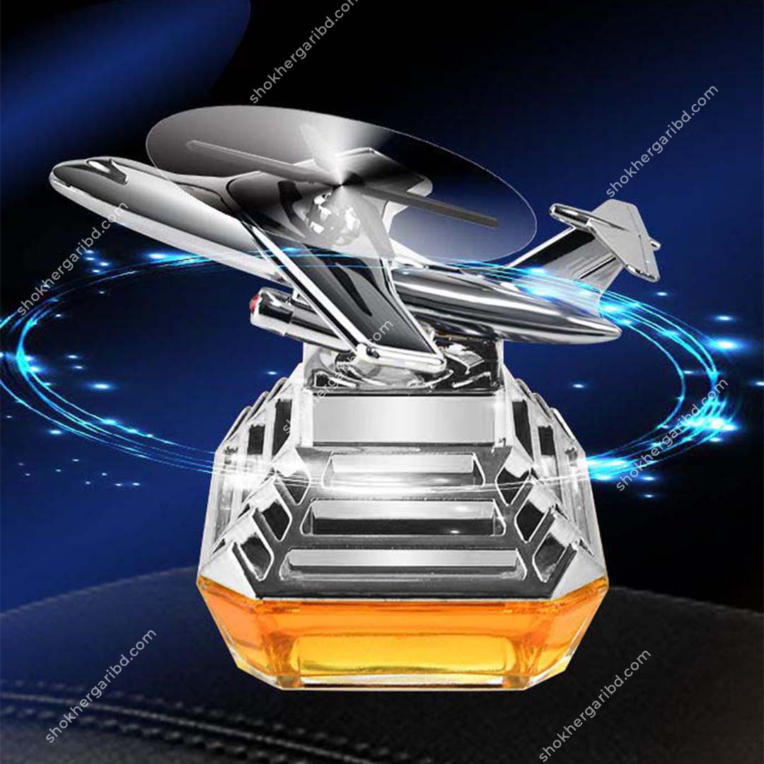 Car High Quality Air Plane Transparent Solar Perfume - Orange image
