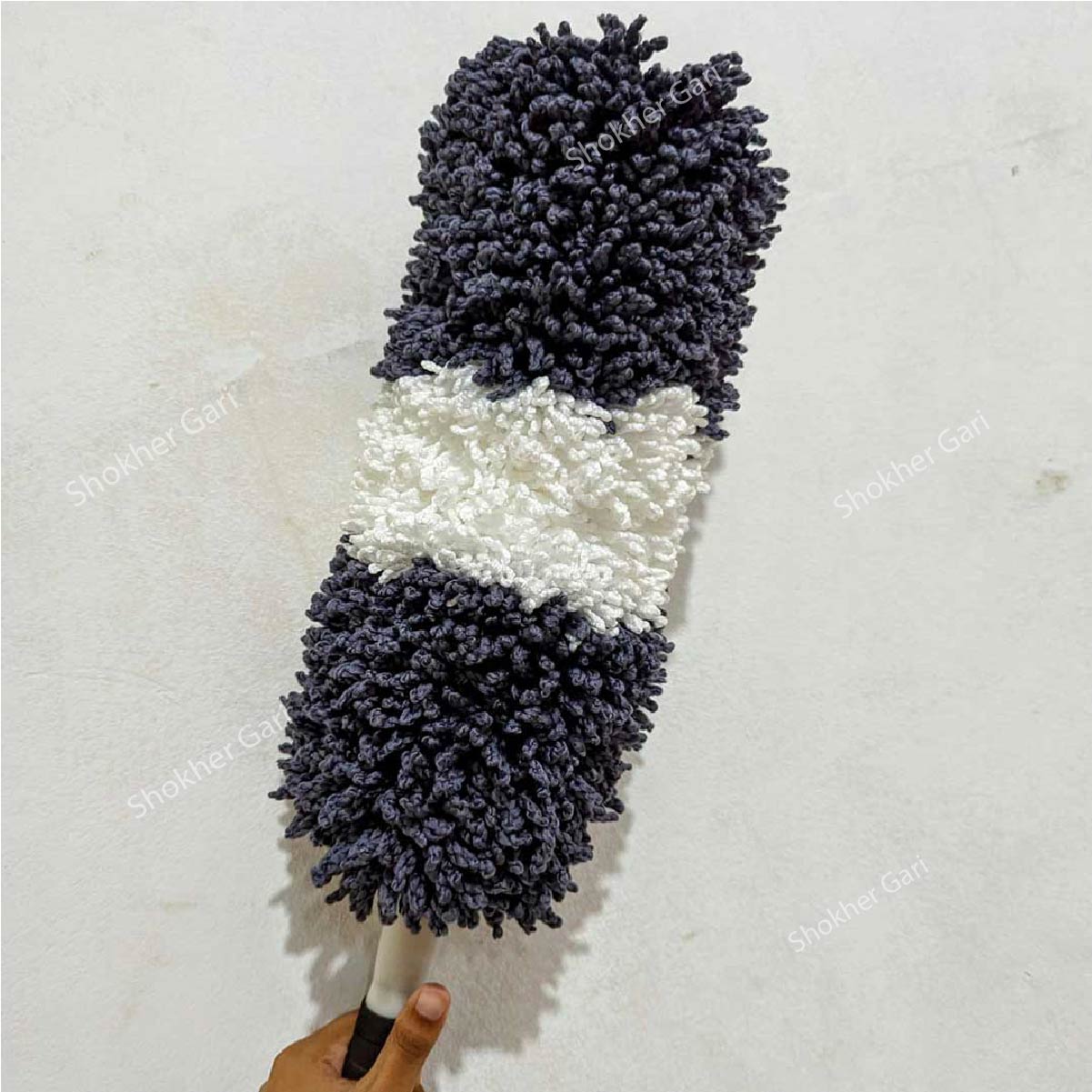 Car 2 Colour Microfiber Round Duster Super Soft / Dust Cleaner image 4
