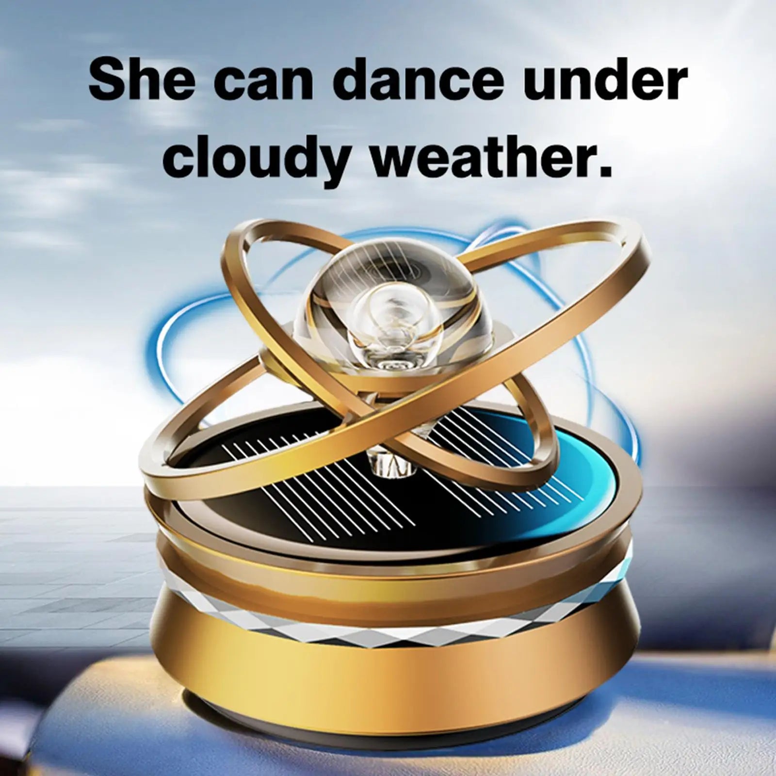 3 Ring Solar Car Rotating Ball - image 4