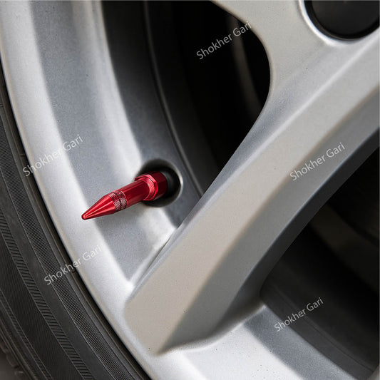 Car Nozzle Tire Valve Cap  Aluminum Alloy 4pcs set image 0