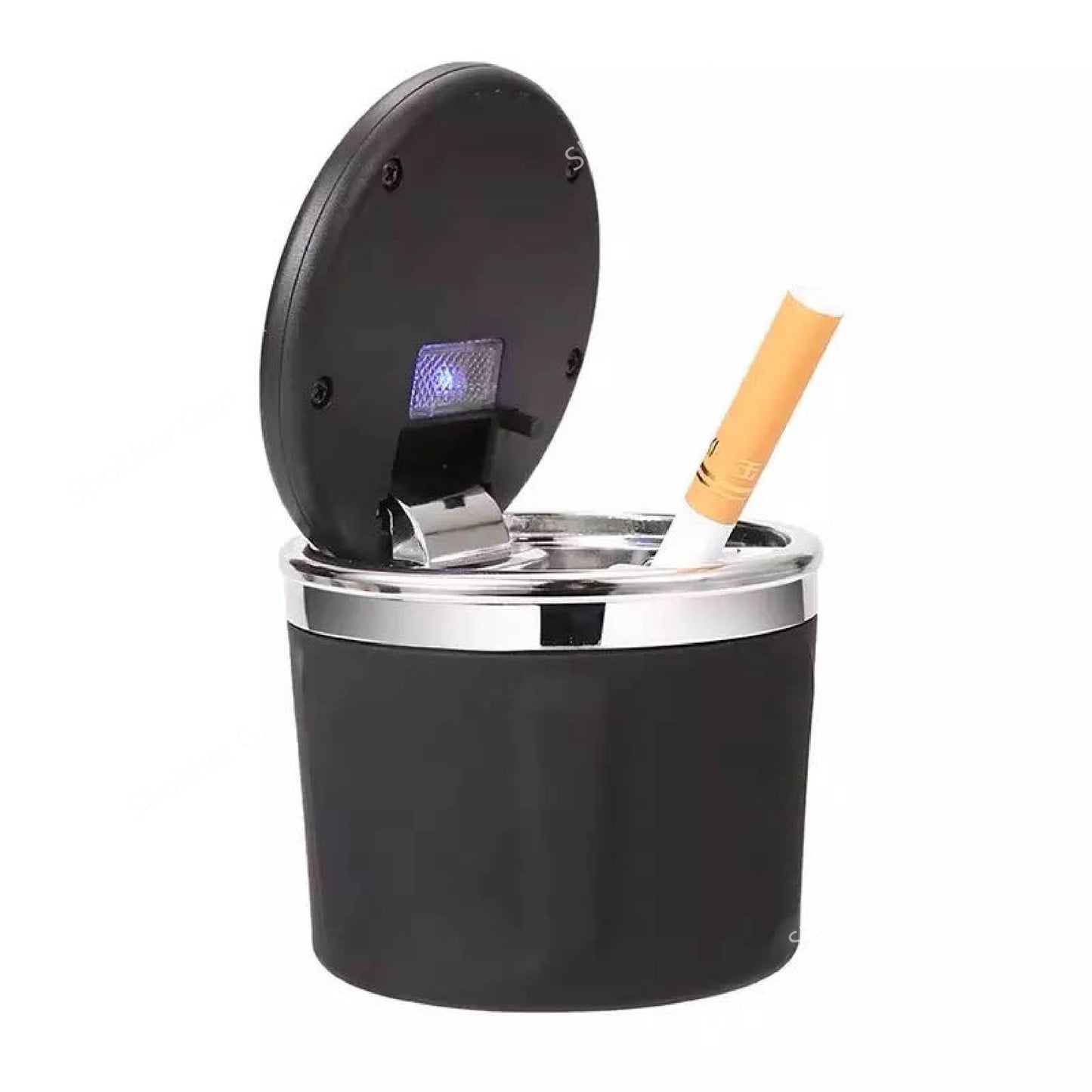 Portable LED Auto Ashtrays - Silver image