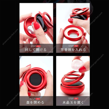 Twin Color Double ring solar perfume image 5