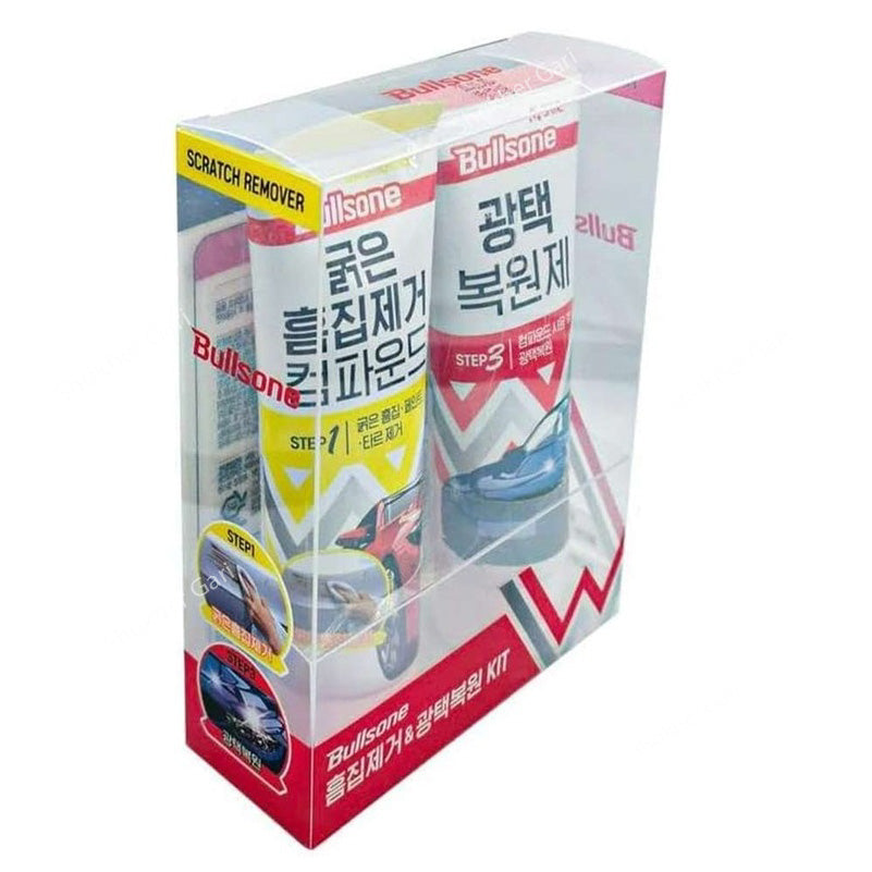 Bullsone Car Scratch Remover (Step 1) + Car Finish Polish (Step 3) 200g kit made in Korea image 1