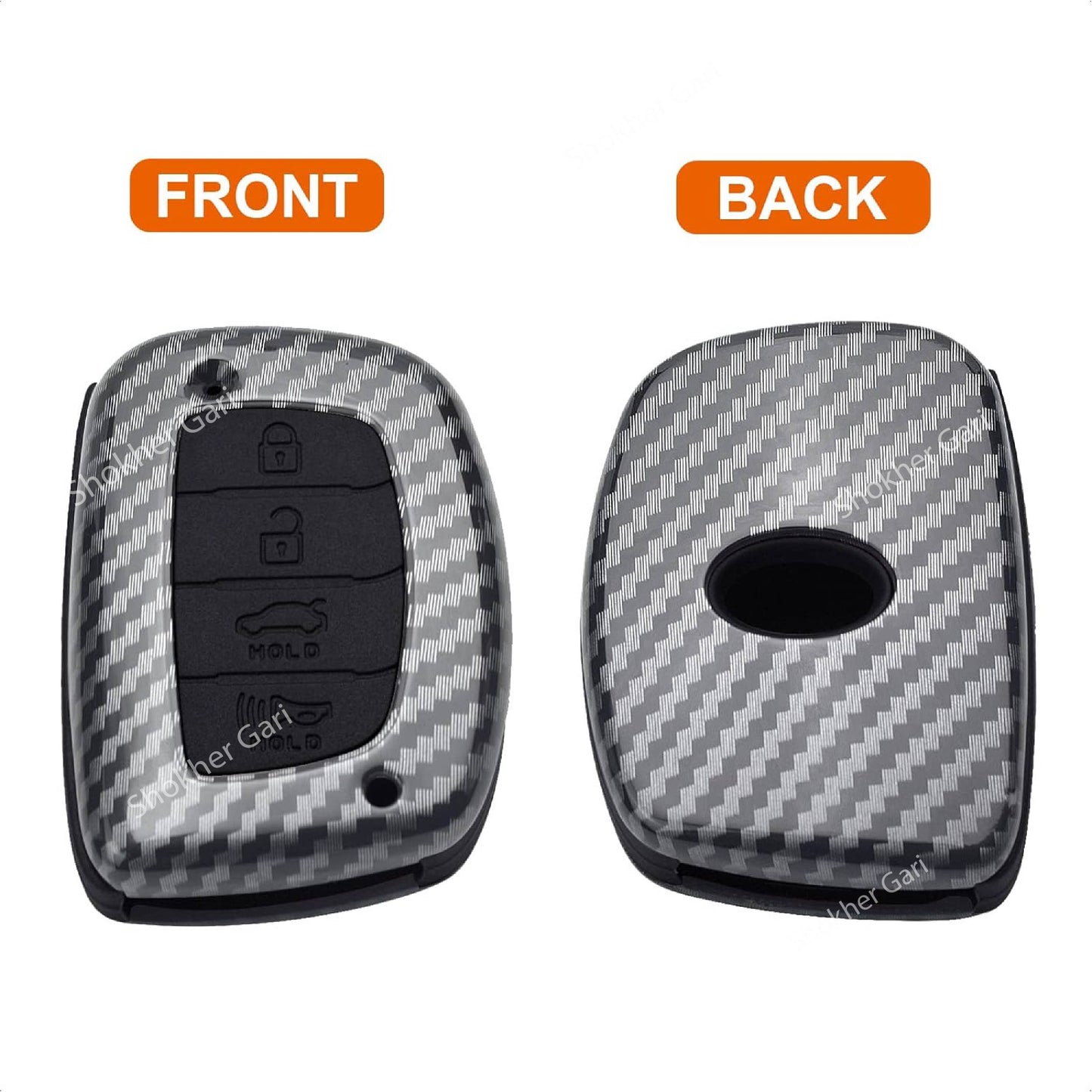 M/Y Carbon Fiber Remote Cover for Hyundai Creta image 0