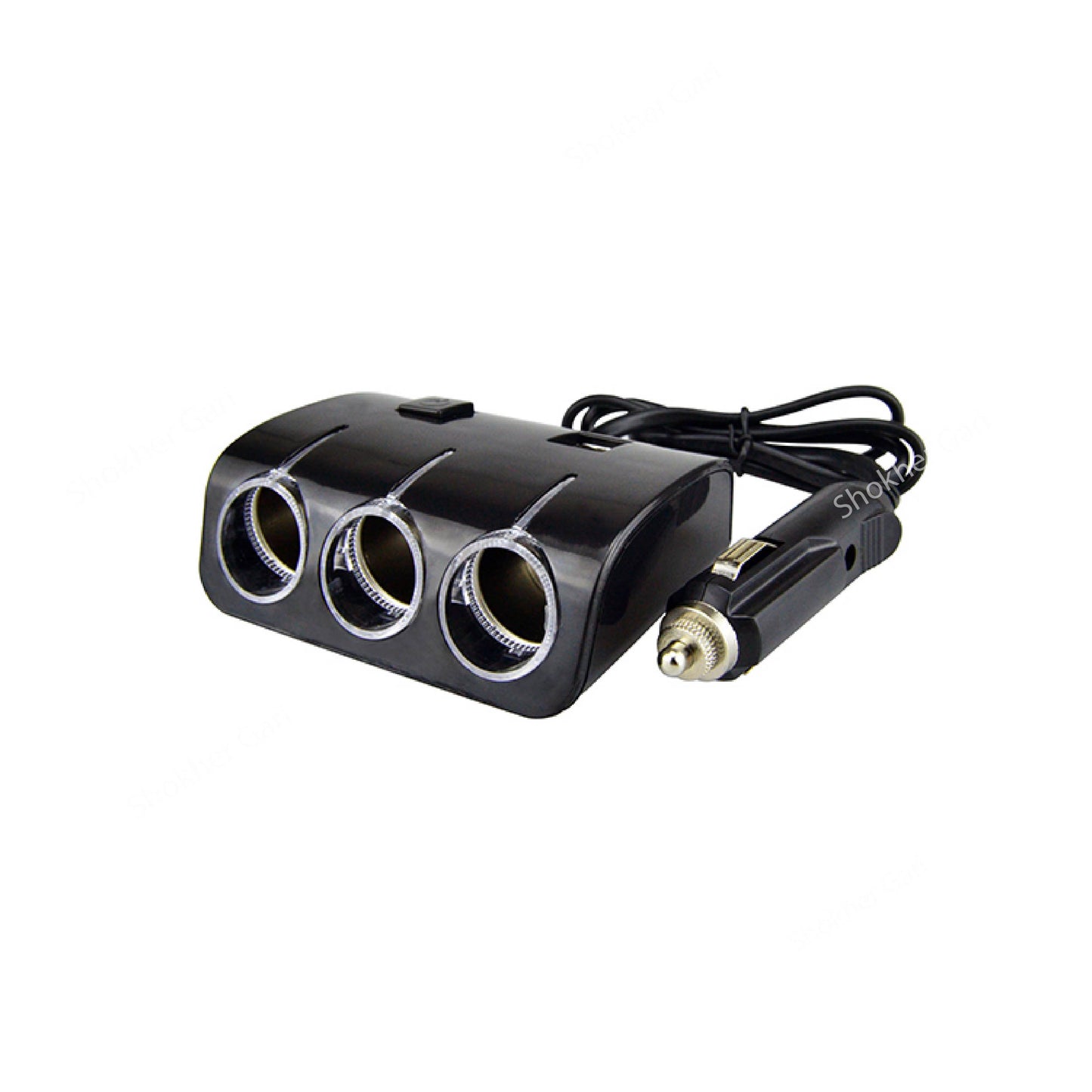 Dual USB Port 3 Lighter Socket Fast Charging Car Charger Adapter image 4