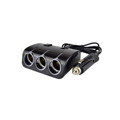 Dual USB Port 3 Lighter Socket Fast Charging Car Charger Adapter image 4