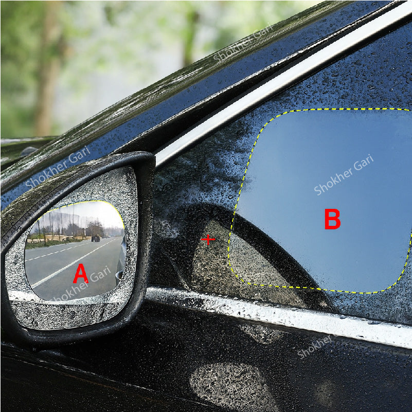 Car Mirror and Window Anti Rain Film 4pieces set image 0