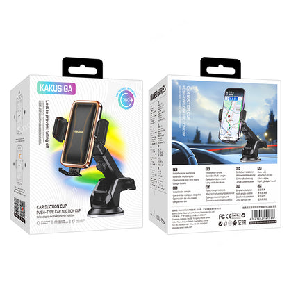 KAKUSIGA Leather  Telescopic Car Phone Holder image 1